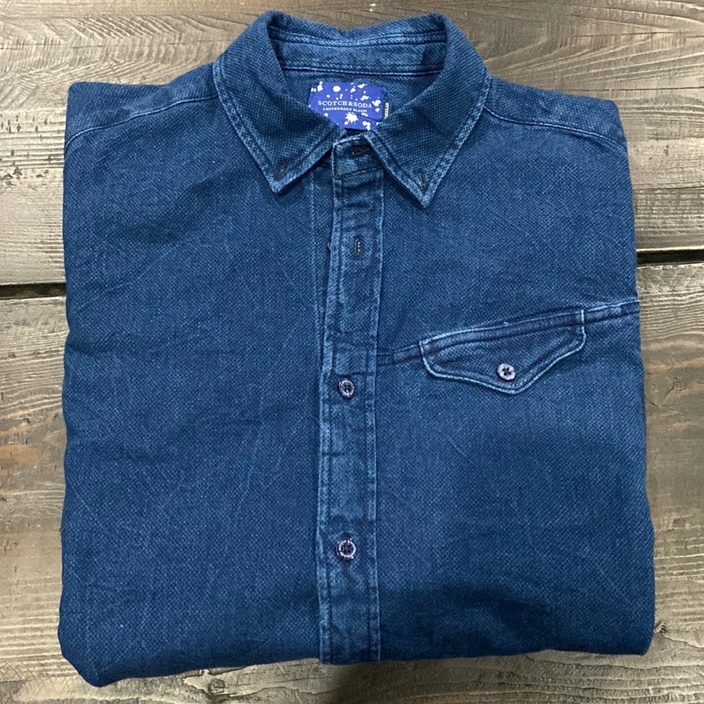 SCOTCH & SODA MENS DENIM button up shirt